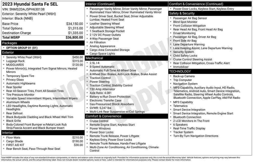 hyundai santa fe 2023 5NMS2DAJ5PH630138 image hyundai santa fe 2023 5NMS2DAJ5PH630138 image